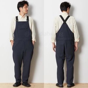SNOW PEAK Takibi Knit Overalls in Black Grey